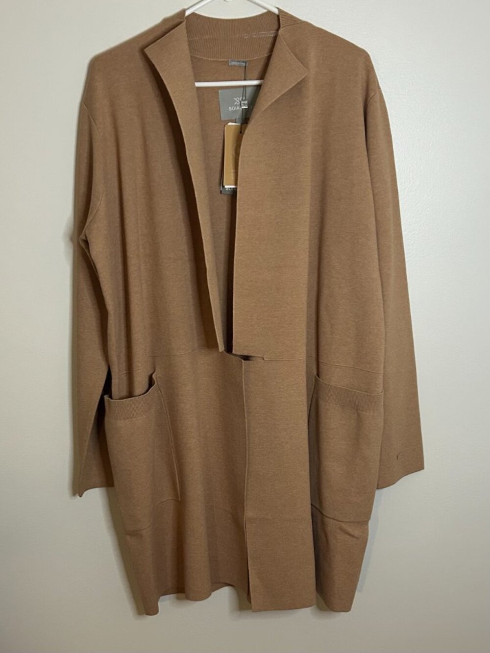 Soia & Kyo BENELA Coatigan in Teak/Heather Size XL